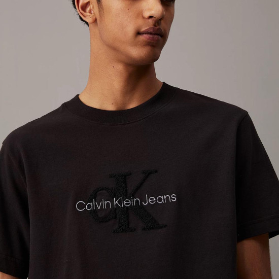 Calvin Klein Ανδρική κοντομάνικη μπλούζα Chenille Monogram T-shirt